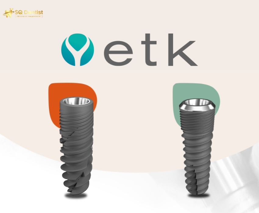 Trụ Implant ETK được sản xuất bởi tập đoàn Stemmer có trụ sở tại Paris, Pháp