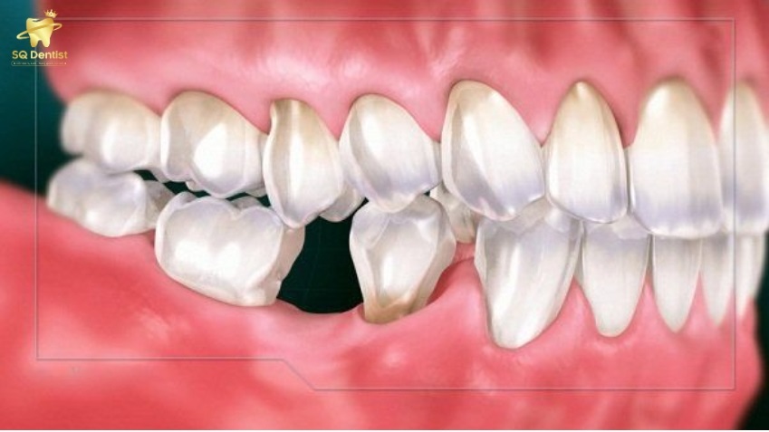 Hậu quả cắn lệch và mất cân bằng khớp cắn khi bị tiêu xương
